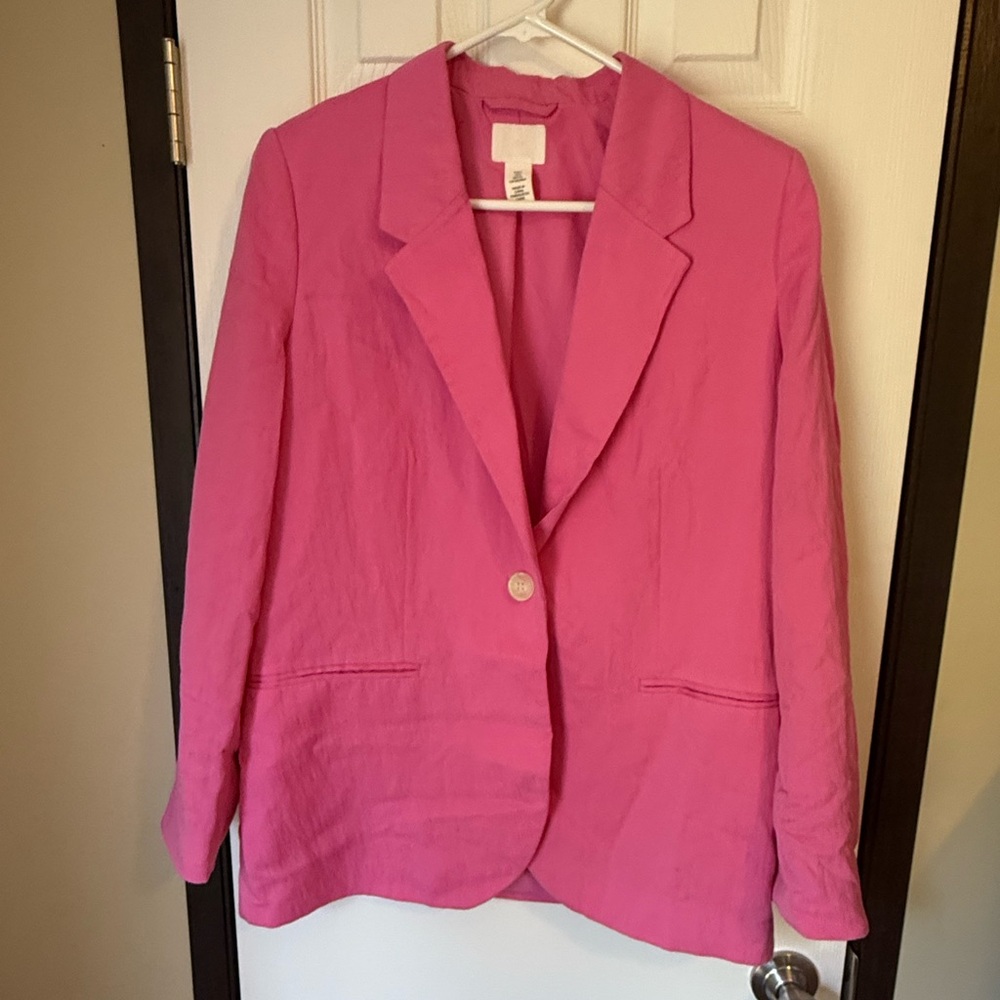 H&M Vibrant Pink Blazer Jacket